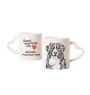 Bernese Mountain Dog, Berner Sennenhund - cup with a dog, adorable cup with a heart-shaped handle, universal gift from the Art-Dog brand