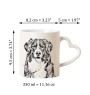 Berner Sennenhund, Dürrbächler, Bouvier bernois - Tasse mit Hund, entzückende Tasse mit herzförmigem Henkel, universelles Geschenk der Marke Art-Dog