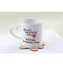 Bernese Mountain Dog, Berner Sennenhund - cup with a dog, adorable cup with a heart-shaped handle, universal gift from the Art-Dog brand