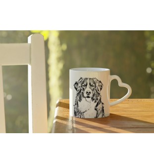 Bouvier bernois - tasse avec chien, une tasse adorable avec une anse en forme de cœur, un cadeau universel de la marque Art-Dog