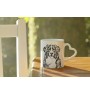 Bernese Mountain Dog, Berner Sennenhund - cup with a dog, adorable cup with a heart-shaped handle, universal gift from the Art-Dog brand