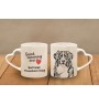 Bernese Mountain Dog, Berner Sennenhund - cup with a dog, adorable cup with a heart-shaped handle, universal gift from the Art-Dog brand
