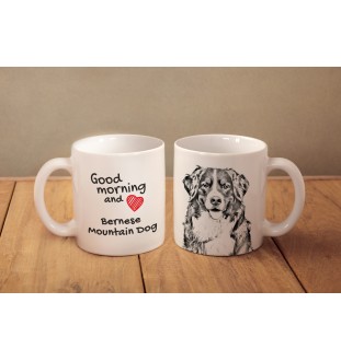 Bernese Mountain Dog, Berner Sennenhund - cup with a dog, cup with a photo, personalized gift from the Art-Dog brand