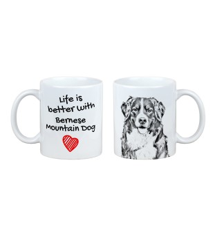 Berneński pies pasterski kubek z psem life is better Art-Dog