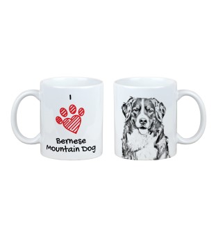Bernese Mountain Dog, Berner Sennenhund - cup with a dog, cute cup with graphics, a gift with your photo from the Art-Dog brand