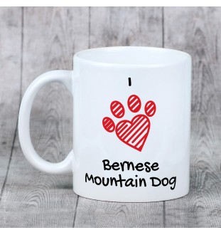 Bernese Mountain Dog, Berner Sennenhund - cup with a dog, cute cup with graphics, a gift with your photo from the Art-Dog brand