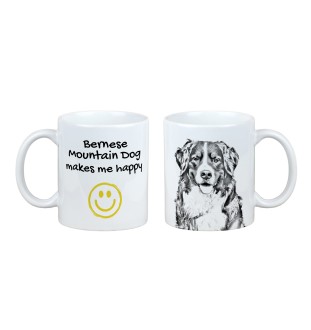 Bernese Mountain Dog, Berner Sennenhund - cup with a dog, cheerful cup for a dog lover, personalized gift from the Art-Dog brand