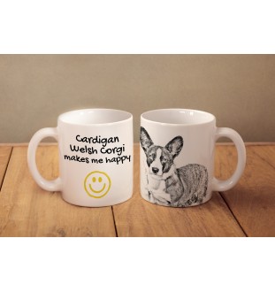 Cardigan Welsh Corgi - cup with a dog, cheerful cup for a dog lover, personalized gift from the Art-Dog brand