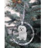 Bologneser, Bichon Bolognese - Kristallkugel mit Foto, Hundebild im Kristall, personalisierter Christbaumschmuck von Art-Dog.