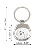 Bichon Bolognese, Bolo, Botoli, Bottolo - keychain with a dog, keychain with a print, personalized pendant from the Art-Dog brand