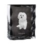 Bologneser, Bichon Bolognese - Kristall mit einem Hundebild, Glasstatuette mit einem Bild, einzigartiger Bilderrahmen der Marke Art-Dog