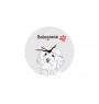 Bichon Bolognese, Bolo, Botoli, Bottolo - wall clock with a dog, shelf clock with a print, personalized home decoration from the Art-Dog brand