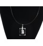 Bichon bolonais, Bolognese - Pendentif chien en cristal, collier photo, bijoux uniques par Art-Dog