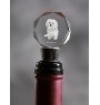 Bichon bolonais, Bolognese - Bouchon de bouteille, bouchon de vin en cristal avec photo, cadeau personnalisé pour barman par la marque Art-Dog
