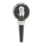 Bichon bolonais, Bolognese - Bouchon de bouteille en cristal, bouchon de vin unique avec photo, cadeau personnalisé pour sommelier par la marque Art-Dog