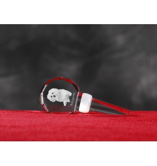 Bologneser, Bichon Bolognese - Kristallflaschenverschluss, einzigartiger Weinverschluss mit Foto, personalisiertes Geschenk für Sommelier der Marke Art-Dog