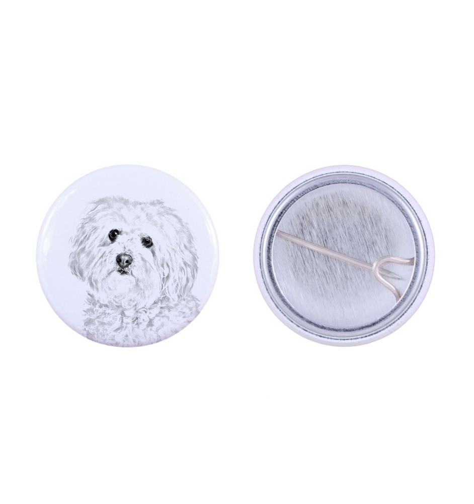 Bichon Bolognese, Bolo, Botoli, Bottolo - pin with your dog, add your own photo, Art-Dog brand