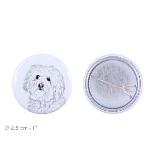 Bolończyk przypinka z psem mała Art-Dog