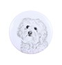 Bichon Bolognese, Bolo, Botoli, Bottolo - magnet with a dog's pupil, exceptionally light, strong magnet, handmade product by the Art-Dog brand