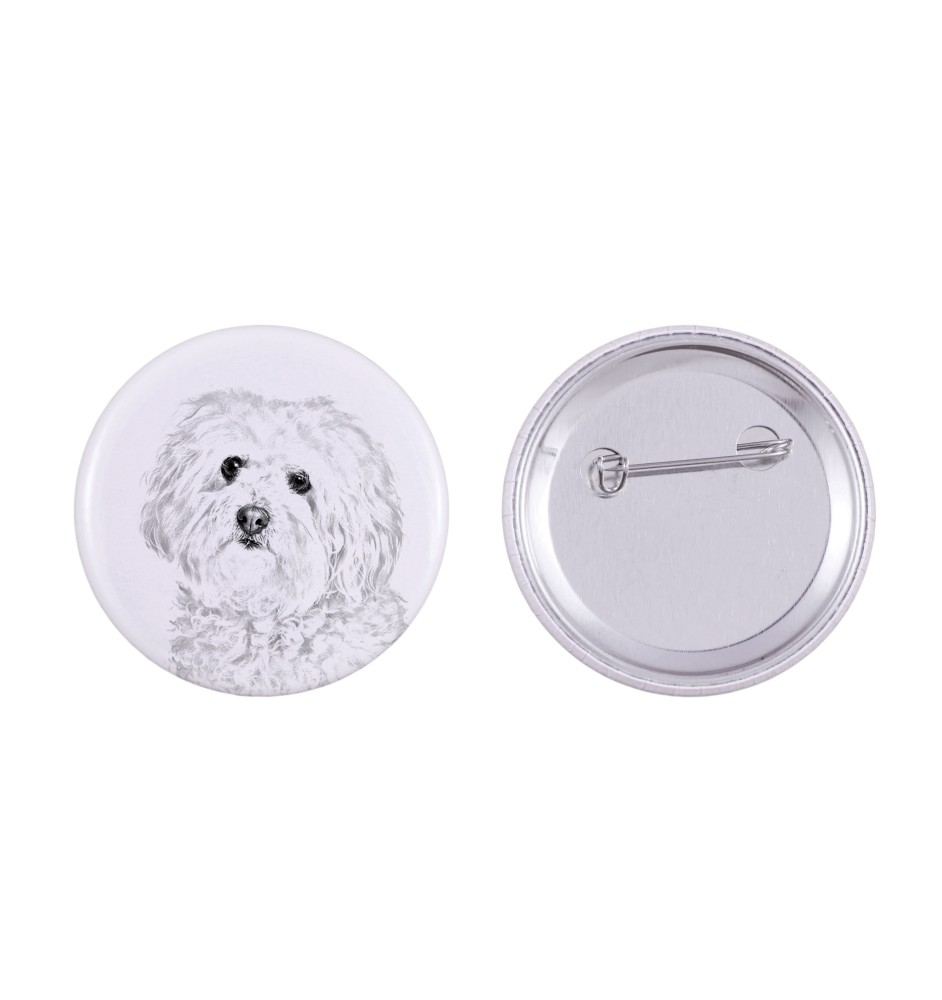 Bichon Bolognese, Bolo, Botoli, Bottolo - pin with your dog, add your own photo, Art-Dog brand