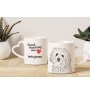 Bichon Bolognese, Bolo, Botoli, Bottolo - cup with a dog, adorable cup with a heart-shaped handle, universal gift from the Art-Dog brand