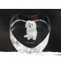 Bolończyk serce kryształowe z psem Art-Dog