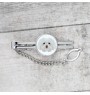 Bichon Bolognese, Bolo, Botoli, Bottolo - geometric tie clip with a picture and inscription from Art-Dog