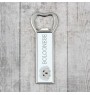 Bichon Bolognese, Bolo, Botoli, Bottolo - bottle opener with a picture and inscription for beer by Art-Dog