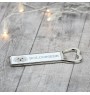 Bichon Bolognese, Bolo, Botoli, Bottolo - bottle opener with a picture and inscription for beer by Art-Dog