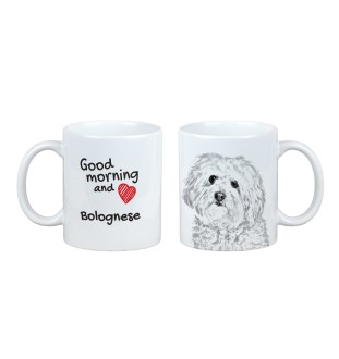 Bichon bolonais, Bolognese - tasse avec chien, tasse avec photo, cadeau personnalisé de la marque Art-Dog