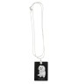 Bichon bolonais, Bolognese - Pendentif en cristal avec chien, collier en argent avec photo, pendentif personnalisé par la marque Art-Dog