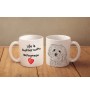 Bichon Bolognese, Bolo, Botoli, Bottolo - cup with a dog, cup with a photo, personalized gift from the Art-Dog brand