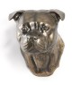English Staffordshire Terrier - Dog statue, hanging bust, unique decoration for dog lover by Art-Dog brand