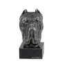 Neapolitan Mastiff, Mastino Napoletano - figurine on marble, covered with silver metal, handmade, brand Art-Dog