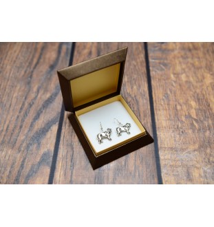 Mâtin napolitain, Mâtin de Naples, Napolitain I - boucles d'oreilles pendantes avec des chiens, bijoux charmants pour maman de chien, cadeau pour fille de la marque Art-Dog