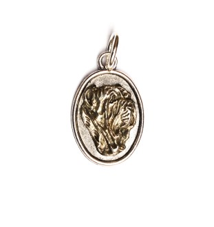 Mâtin napolitain, Mâtin de Naples, Napolitain II - collier avec chien, pendentif pour maman de chien, bijoux uniques de la marque Art-Dog