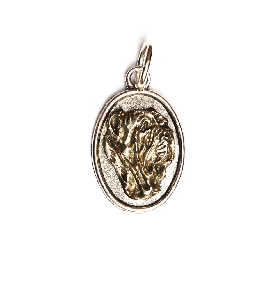 Mastino Napoletano, Neapolitanischer Mastiff II - Halskette mit Hund, Anhänger für Hundemama, einzigartiger Schmuck der Marke Art-Dog