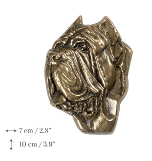 Mastino Napoletano, Neapolitanischer Mastiff I - Gedenktafel mit Hund, personalisierten Dank, Auszeichnung, Diplom mit Widmung der Marke Art-Dog