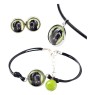 Neapolitan Mastiff, Mastino Napoletano - a set of jewelry in a box, necklace, earrings, bracelet, products from the Art-Dog brand