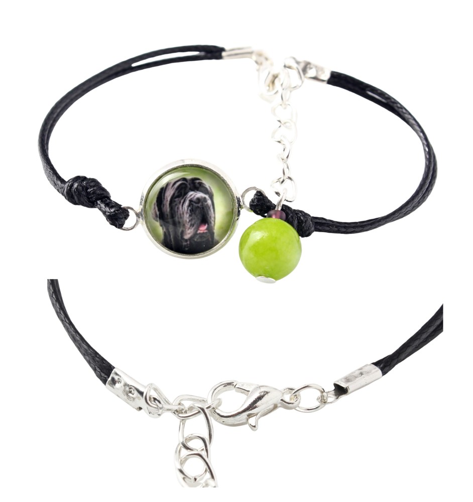 Mâtin napolitain, Mâtin de Naples, Napolitain - bracelet dans une boîte avec votre photo, bijoux féminins, cadeau parfait de la marque Art-Dog