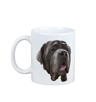 Mastino Napoletano, Neapolitanischer Mastiff - Becher mit einem Bild und dem Schriftzug geometrischer Hund Art-Dog