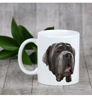 Mastino Napoletano, Neapolitanischer Mastiff - Becher mit einem Bild und dem Schriftzug geometrischer Hund Art-Dog