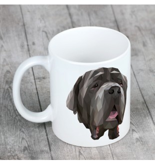 Mastino Napoletano, Neapolitanischer Mastiff - Becher mit einem Bild und dem Schriftzug geometrischer Hund Art-Dog