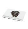 Mâtin napolitain, Mâtin de Naples, Napolitain - tapis de souris géométrique avec photo et inscription Art-Dog
