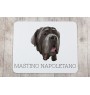 Mastino Napoletano, Neapolitanischer Mastiff - geometrisches Mauspad mit Bild und Aufschrift von Art-Dog