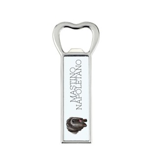 Neapolitan Mastiff, Mastino Napoletano - bottle opener with a picture and inscription for beer by Art-Dog