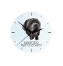 Neapolitan Mastiff, Mastino Napoletano - geometric wall clock with a picture and the brand name Art-Dog