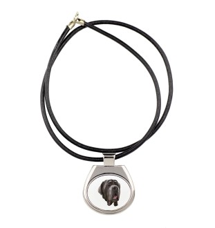 Mâtin napolitain, Mâtin de Naples, Napolitain - collier avec une photo et un motif géométrique de la marque Art-Dog