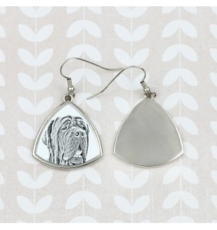 Neapolitan Mastiff, Mastino Napoletano - dog earrings, hanging earrings with a picture, personalized jewelry with Art-Dog brand print