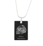 Mâtin napolitain, Mâtin de Naples, Napolitain - Pendentif en cristal avec chien, collier en argent avec photo, pendentif personnalisé par la marque Art-Dog